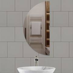 Дзеркало фігурне  Mezzo cerchio LED 350х700 мм (134814207)