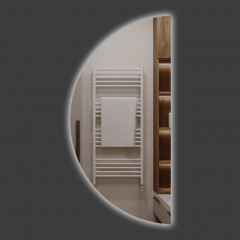 Дзеркало фігурне  Mezzo cerchio LED 350х700 мм (134814207)