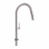 Смеситель для кухни Qtap Lenicka с выдвижным изливом QTLEN9138103UN Brushed Nickel PVD