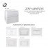 Комплект Qtap Albatross 605х725х460 White тумба подвесная +  раковина врезная QT0172TP600D3060CW