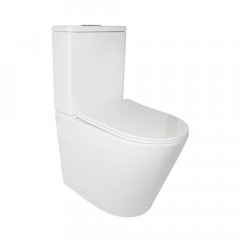 Унитаз-компакт Qtap Stork/Swan безободковый с сиденьем Soft-close QT15222179W