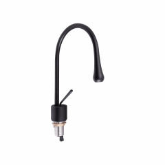 Смеситель для раковины Qtap Virgo с поворотным изливом QTVIR1066103B Black Matt