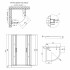 Набор Qtap душевая кабина Taurus CRM1099AC6 Clear 2020x900x900 мм + поддон Robin 309912C 90x90x12 см с сифоном