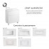 Комплект Qtap Albatross 810х825х460 White тумба напольная +  раковина врезная  QT0171TN800D3080CW