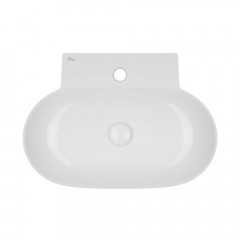 Раковина Qtap Cardinal 565х400х130 White с донным клапаном QT0411K177W