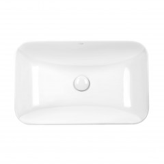 Раковина Qtap Scorpio 610х380х150 White с донным клапаном QT1411K491W