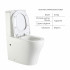 Унитаз напольный Qtap Virgo Ultra Quiet безободковый с сиденьем Soft-Close WHITE QT18226092AW