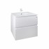 Комплект Qtap Albatross 605х725х460 White тумба подвесная +  раковина врезная QT0172TP600D3060CW