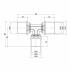 Тройник пресс Icma 26х20х26 №406