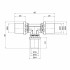 Тройник пресс Icma 20х16х20 №406