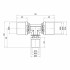 Тройник пресс Icma 26х16х26 №406