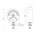 Термоманометр SD Plus 80 мм 1/2