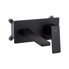 Смеситель для раковины Qtap Gemini скрытого монтажа QTGEM273BLM45694 Black Matt