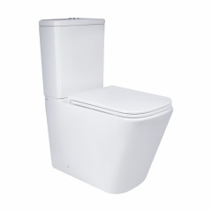 Унитаз напольный Qtap Tern Ultra Quiet безободковый с сиденьем Soft-Close QT17222175AUQ1W White