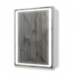 Дзеркальна шафа з LED підсвіткою L Сан-Ремо 500х700 мм