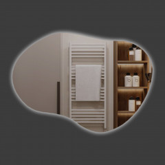 Дзеркало фігурне з з LED підсвічуванням  Viktoria 800х600 мм (134814201)