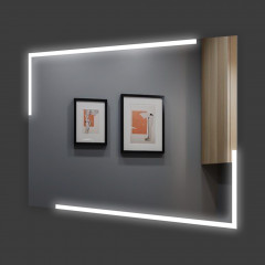 Дзеркало з LED підсвіткою та електричним підігрівом L SR-01 1000х800 мм (11440584)