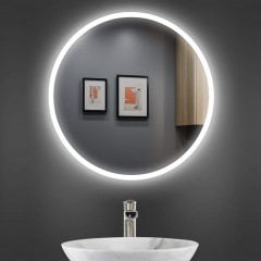 Дзеркало з LED підсвіткою L SR Еріда 800х800 мм